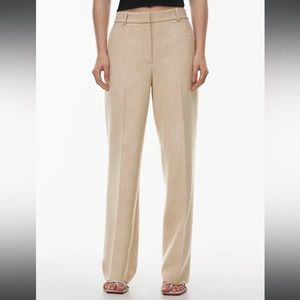 Aritzia Wilfred Beige Pants Trousers Size 8